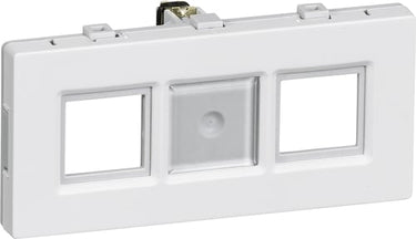 Dataudtag uden konnektorFUGA keystone STP/UTP 2 modul 2 stik hvid - 1