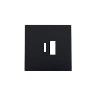 Afdækning til USB-A + USB-C oplader piano black coated - 1