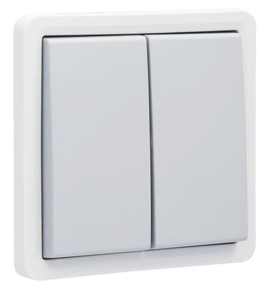 Fjedertryk dobbelt IP55 grå - 1