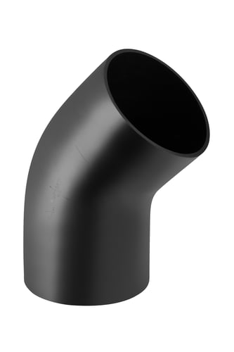 Geberit PEH bøjning 45° Ø200mm - 1