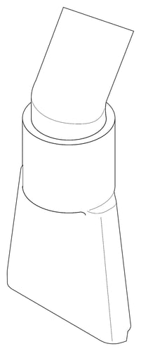Fugemundstykke gummi flad prof - 1