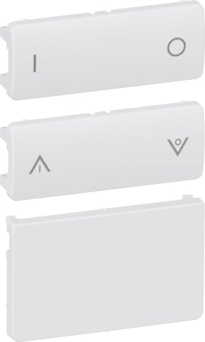 LK FUGA Tangentsæt for batteritryk 2SL hvid - 1
