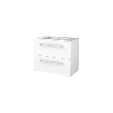 Sanibell Basicline møbelsæt 80x46cm hvid højglans - 1