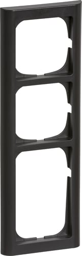 FUGA ramme Softline 63 3,5 modul koksgrå - 1