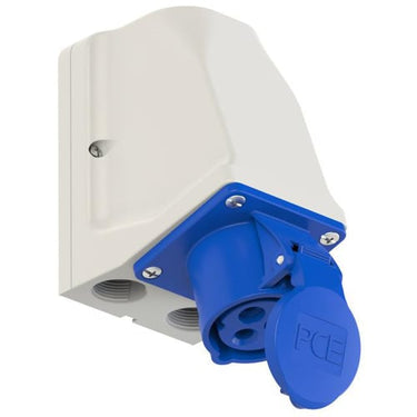 Vægudtag 3 polet 16A 230V IP44 6h 913-6 - 1