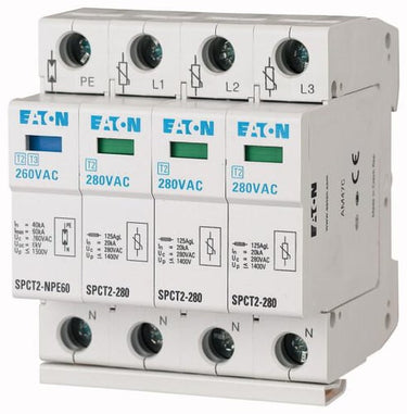 Transientbeskyttelse klasse 2 TT og TNS 3P+N SPCT2-280-3+NPE - 1