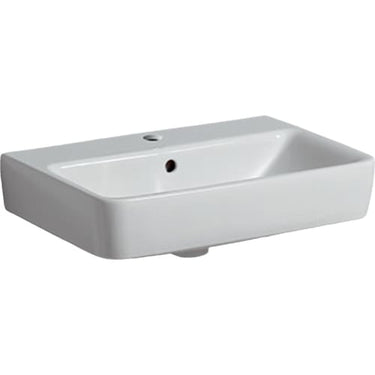 Geberit Renova Compact håndvask t/møbel 550 x 370 x 170 mm hvid porcelæn - 1
