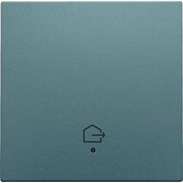 Tangent med LED med "forlad hjem" symbol steel grey coated - 1
