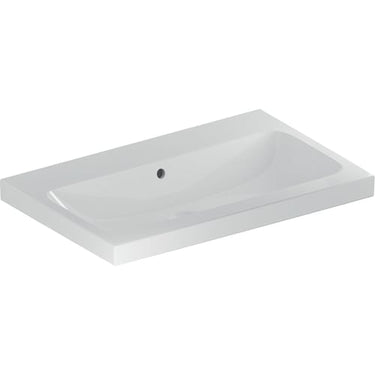 Geberit iCon Light håndvask t/møbel 750 x 480 mm hvid porcelæn KeraTect - 1
