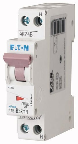 Automatsikring (MCB) 32A 1pole+N 1M type B - 1