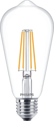 Philips CorePro LED Standard 7W (60W) E27 ST64 827 Klar Glas - 1