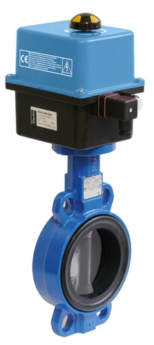 Sylax butterflyventil DN100 med el-aktuator 230V - 1