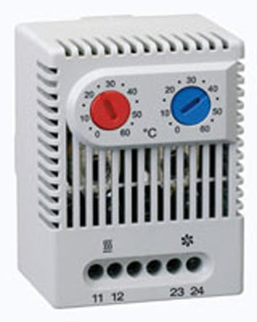 ZR011 twin termostat 0-60OC med no/nc - 1