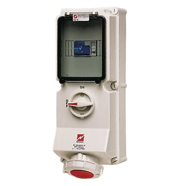 CEE stikkontakt 4 polet 63A 400V IP67 7250 - 1