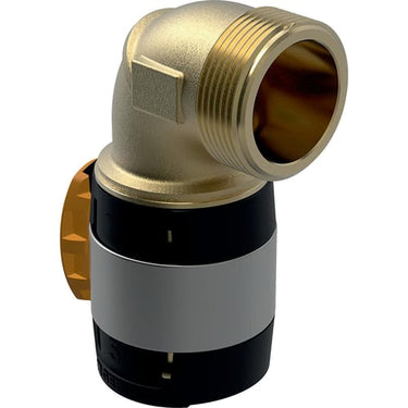Geberit FlowFit bøjning 90° 50mmx1 1/2" blyfri rødgods - 1