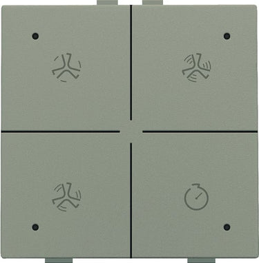 Ventilationstryk med LED bronze NHC - 1