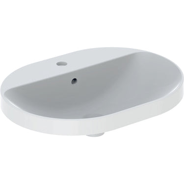 Geberit Variform håndvask 600x450x178mm nedf hvid porcelæn KeraTect - 1