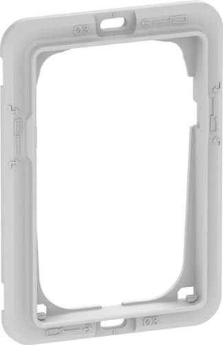 LK FUGA teknisk monteringsramme for SOFT BASE 63 CHOICE & PURE designrammer 1,5 modul - 1