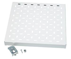 LEXCOM 19'' Rack Office LINE gulv · instrumenthylde perforeret 400 mm grå - 1