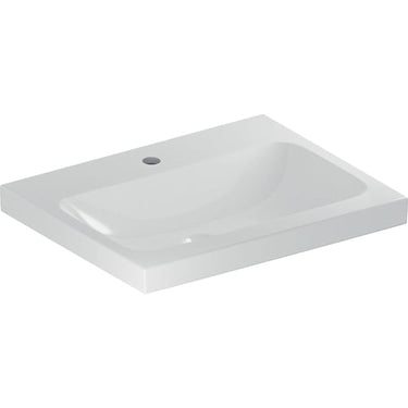 Geberit iCon Light håndvask t/møbel 600 x 480 mm hvid porcelæn KeraTect - 1