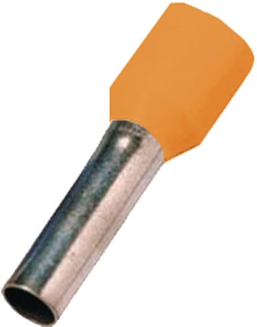 Isoleret terminalrør orange 4mm² L=18mm - 1
