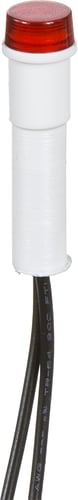 Drejeafbryder IP44-55 indsats glimlampe 230 V rød - 1