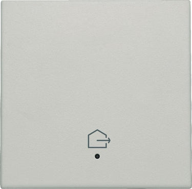 Tangent med LED med "forlad hjem" symbol light grey - 1
