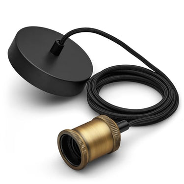 Pendel Retroledning og -fatning Guld 60 W 230 V - 1