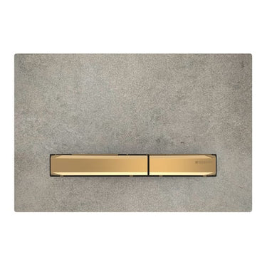 Geberit Sigma50 betjeningsplade messing/beton - 1