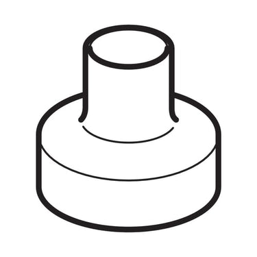 PEH reduktion centrisk Geberit Ø90 x 63 mm - 1