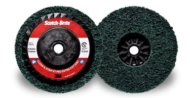 3M™ Scotch-Brite™ Clean and Strip XC-RD Pro Extra Cut Rondel Grøn A XCRS 125 mm x 22 mm 10 stk/krt - 1