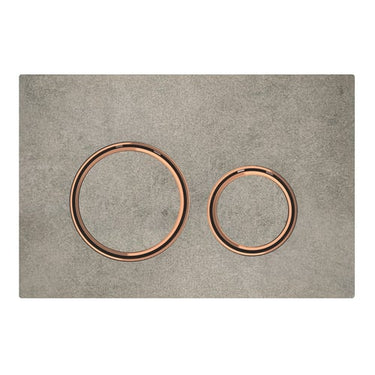 Geberit Sigma21 betjeningsplade rødguld/beton - 1