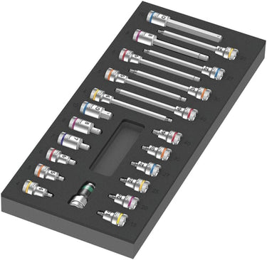 Wera 9723 Skumindsats Zyklop B 3/8" bittop sæt 1 22 dele - 1
