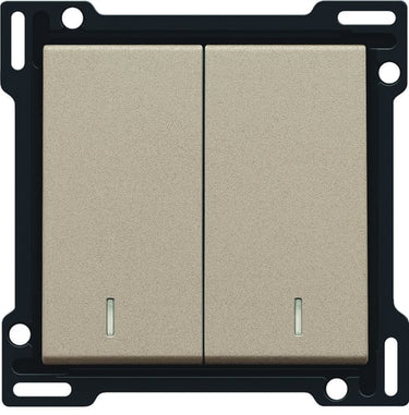 Tangent dobbelt med linse chamedpagne coated - 1