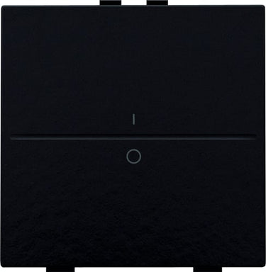 Tangent med IO symedbol til 2-tryk Bakelite® piano black coated - 1