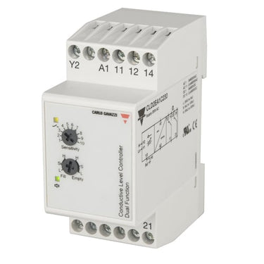 Niveauforstærkerrelæ 2 niveauer 230VAC DIN-skinne 2 x 8A relæ B: 36mm - 1