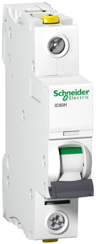 Acti9 Automatsikring iC60H 1P 4A C med dobbelt terminal 18 mm - 1