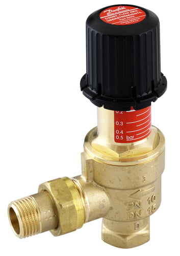 Danfoss AVDO 15 overstrømsregulator vinkelløb 1/2 muffe/nippel - 1