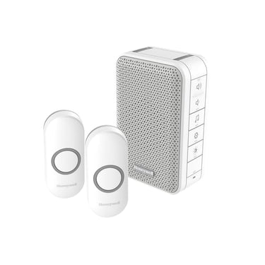 DC313NFB Trådløs Dørklokke kit LED 150 meter med 2 Ringetryk 84DB hvid - 1