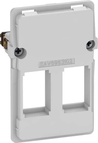 LK FUGA Dataudtag for 2x Keystone RJ45 (large) 1,5 modul indsats - 1
