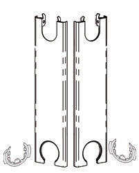 Endegavl type 11 H:400 2 stk - 1