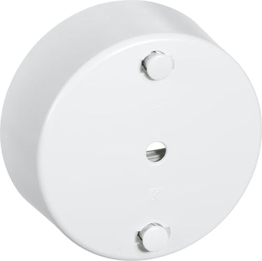 Clips-roset rund Ø 80 mm 3-leder hvid - 1