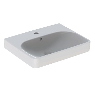 Geberit Smyle håndvask 550x165x440mm t/møbel/bolt hvid porcelæn KeraTect - 1