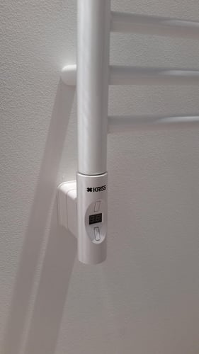 KRISS Nuvo 2 elvarmeelement D-profil 600W rund profil hvid - 1