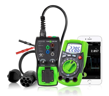 Sæt med Elma 6100EVSE multimeter og EVSE-200 adapter - 1