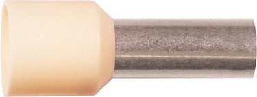 Isoleret terminalrør A16-12ETT 16mm² L12 Hvid - 1