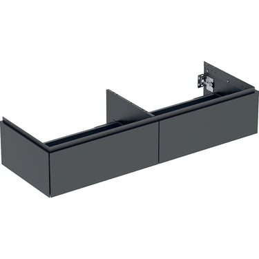 Geberit ONE underskab t/håndvask to skuffer 1350 x 266 x 470 mm sort mat - 1