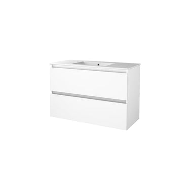 Sanibell Basicline grebsfri møbelsæt 100x46cm hvid højglans - 1