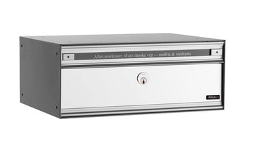 Allux PC2 1 systempostkasse med alu låge uden lås - 1