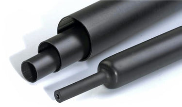 Mellemvægget krympeflex med lim RGM 16/5 mm Sort 1,2 m - 1